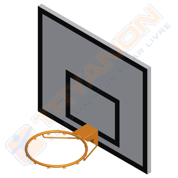 TABELA DE BASQUETE (PAR) – ACOMPANHA ARO E REDE
