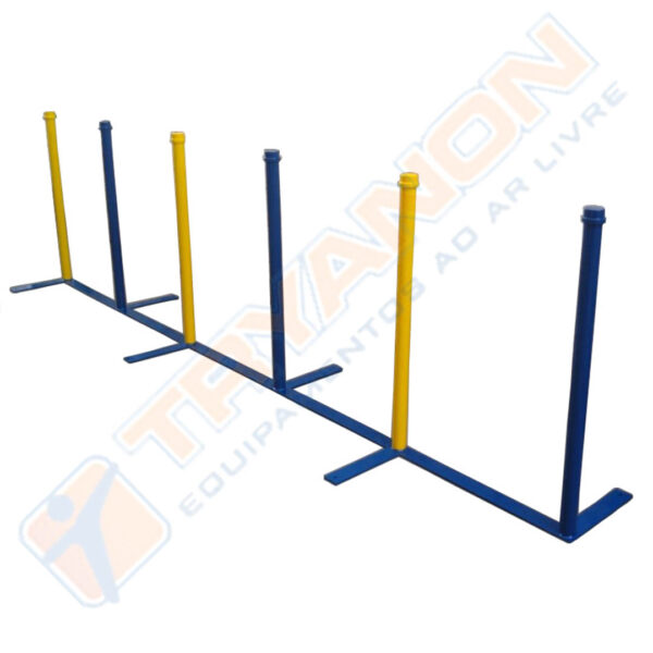 BALIZAS (SLALOM) COM 06 OBSTÁCULOS